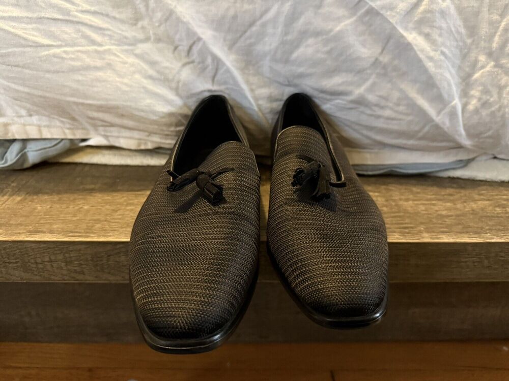 Stacy Adams Tazewell Black Tassel Loafers Men’s Size 10M Dress Shoes